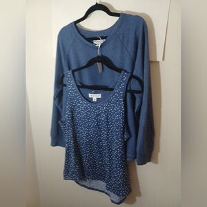 Karan Neuburger Live Love Lounge Twin Lounge Set Blue New Without Tags Meduim